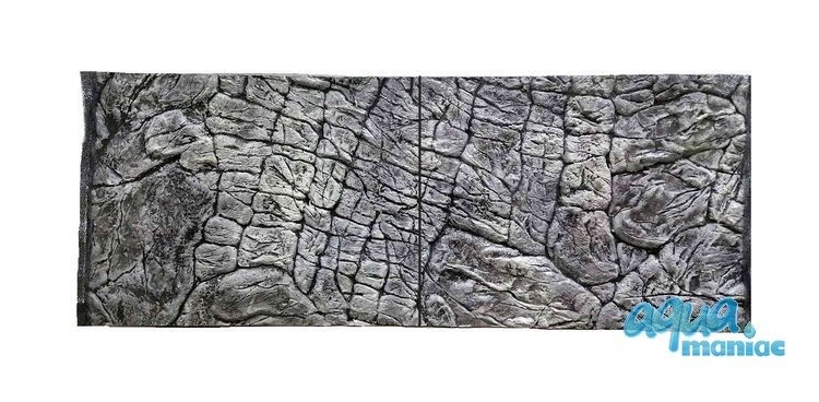 3D Background Thin Grey Rock 97x45cm to fit Aqua Oak 110 Aquarium