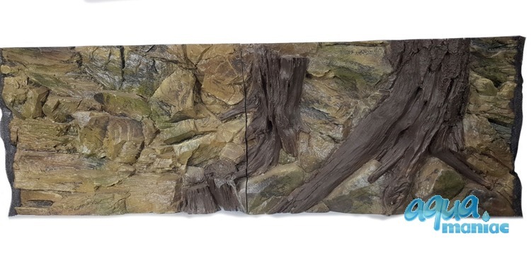 3D Root Background 178x58cm in 3 section to fit 6 foot by 2 foot tanks