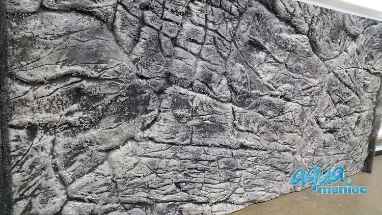 3D Thin Grey Rock Background 88x56cm in 2 section to fit 3 foot by 2 foot tanks