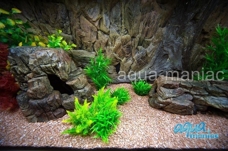 Bundle of 5 beige aquarium rocks - full set