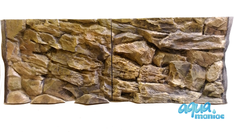 Fluval Vicenza 180 beige rock background 88x46cm 2 sections