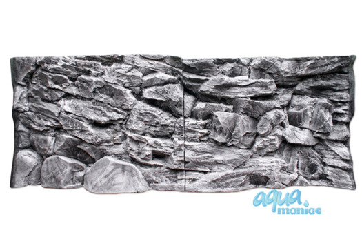 Fluval Vicenza 180 grey rock background 88x46cm 2 sections
