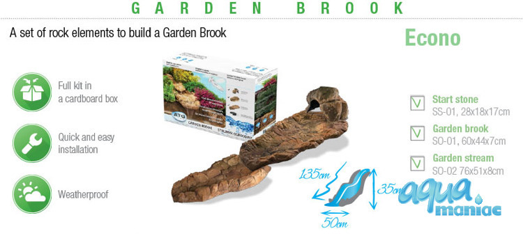 Garden brook - 3 elements plus water pump